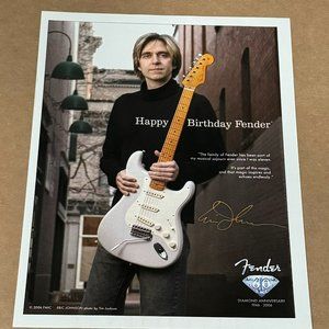 ERIC JOHNSON - Fender Guitars - 60 Years - 2006 Print Advertisement